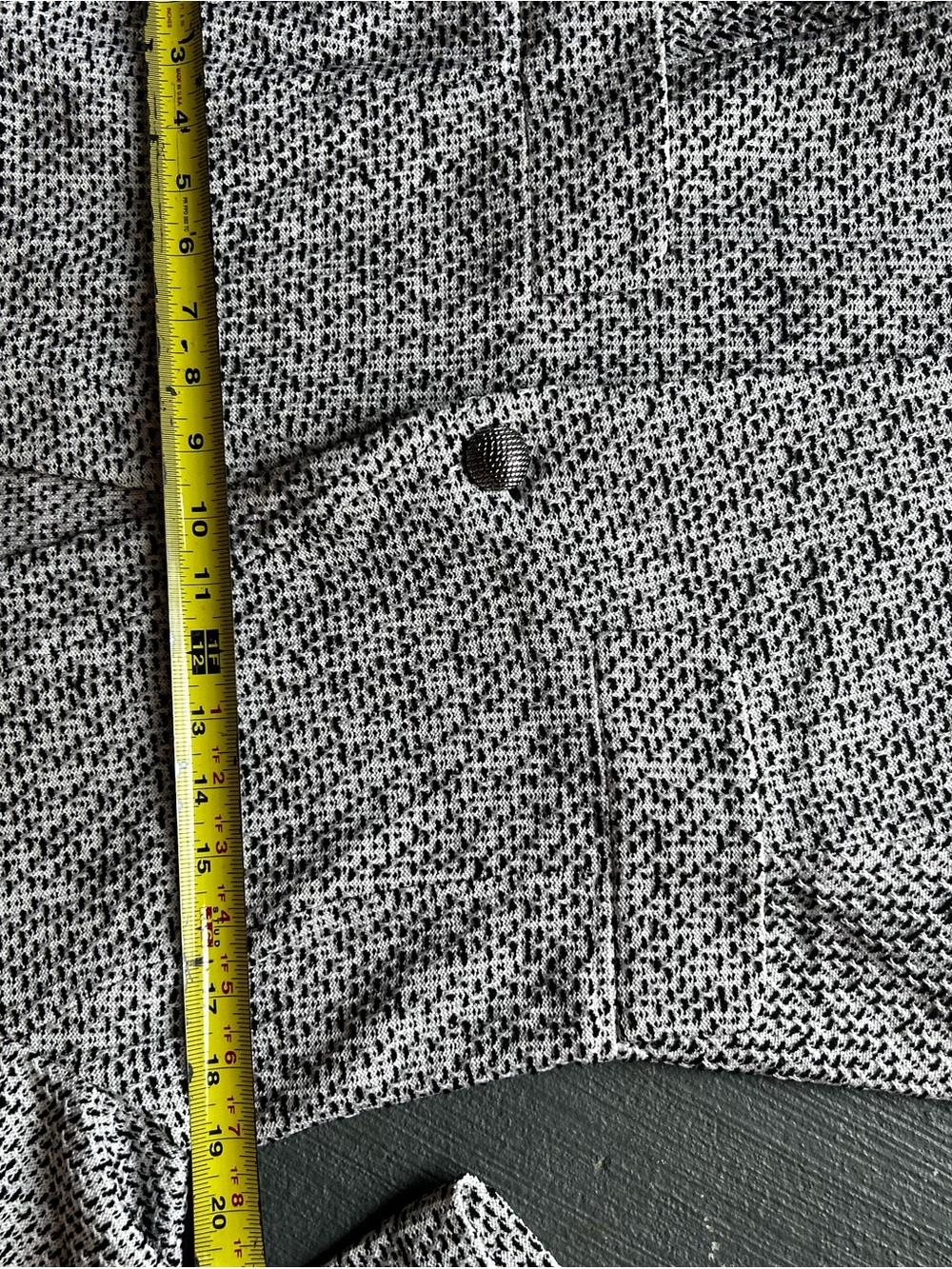 St. John Black and White Tweed Pencil Skirt Set - Picture 7 of 15